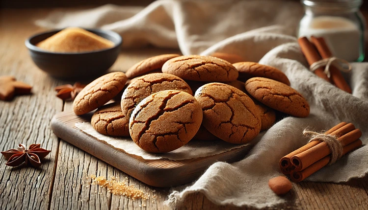 Chewy Vegan Gingerbread Cookies